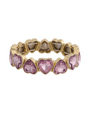 Extra Pink Love Loops Bracelet - Pink & Gold Color