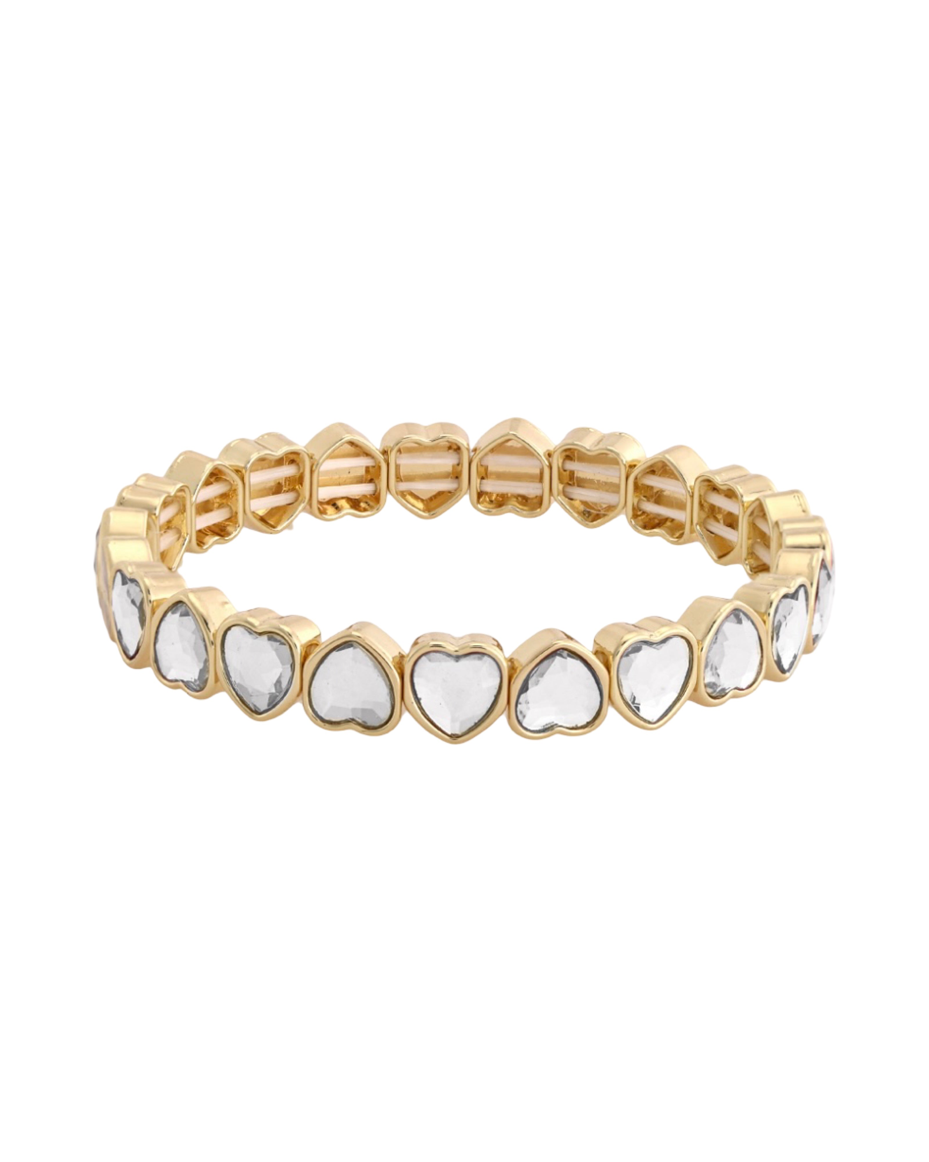 Mini Gold Love Loops Bracelet - Gold Color