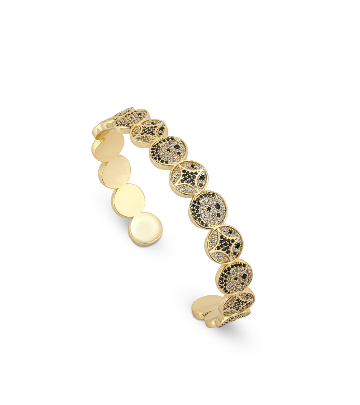 Black - Gold Stars Bracelet