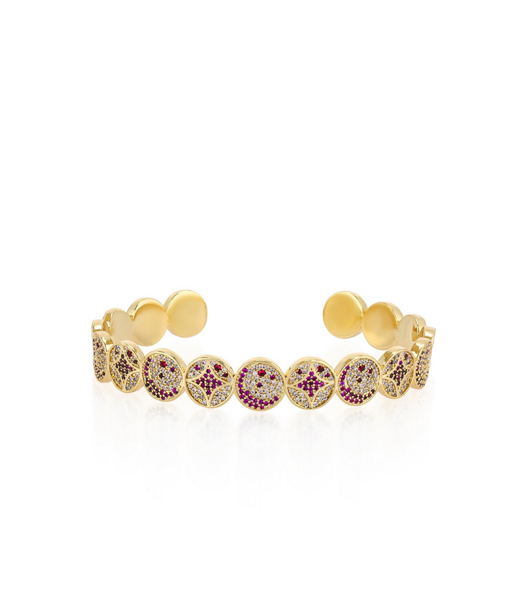 Pink - Gold Stars Bracelet