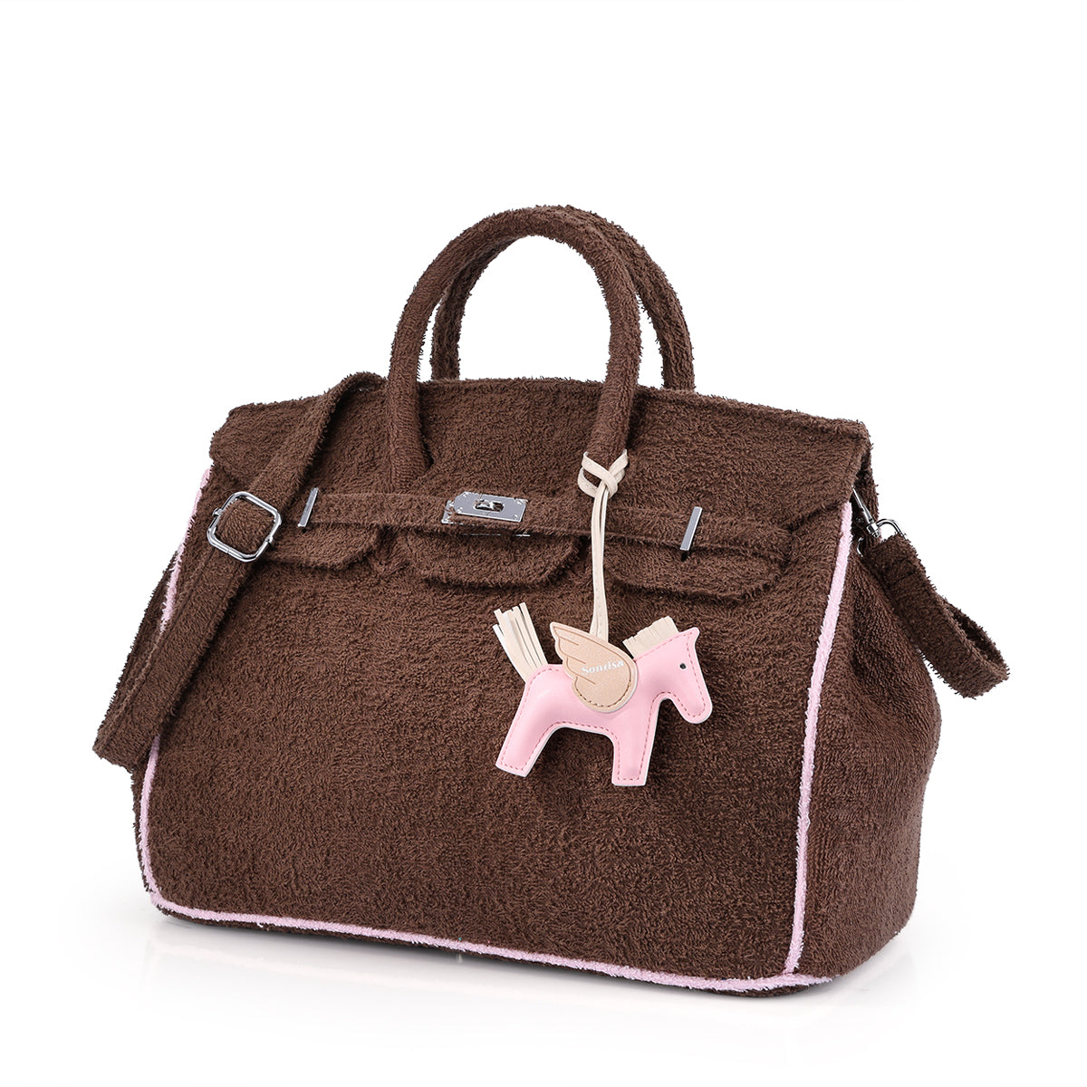 Bag Charm - Baby Pink