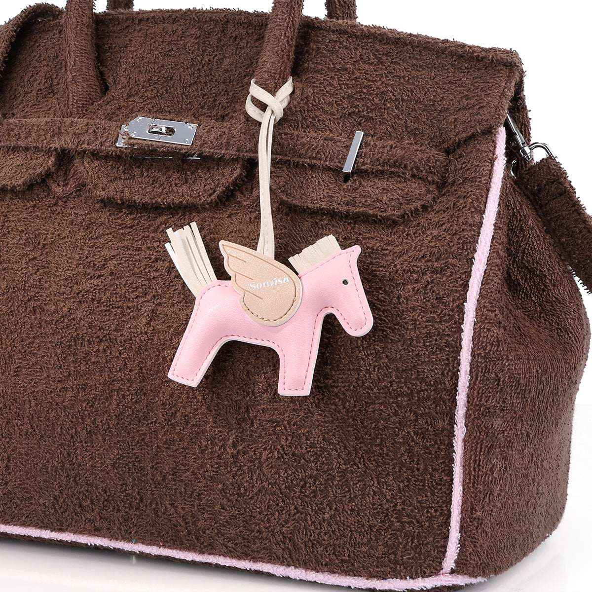 Bag Charm - Baby Pink
