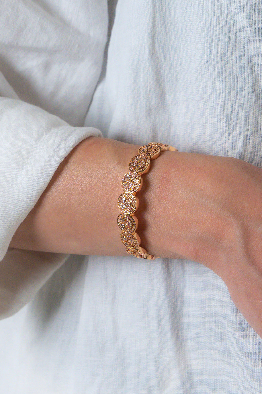 Rose Gold Smiley Bracelet