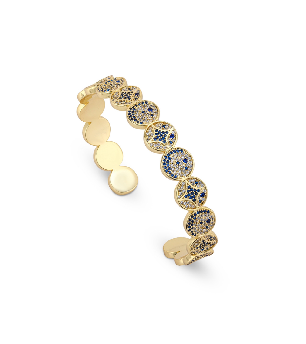 Navy - Gold Stars Bracelet
