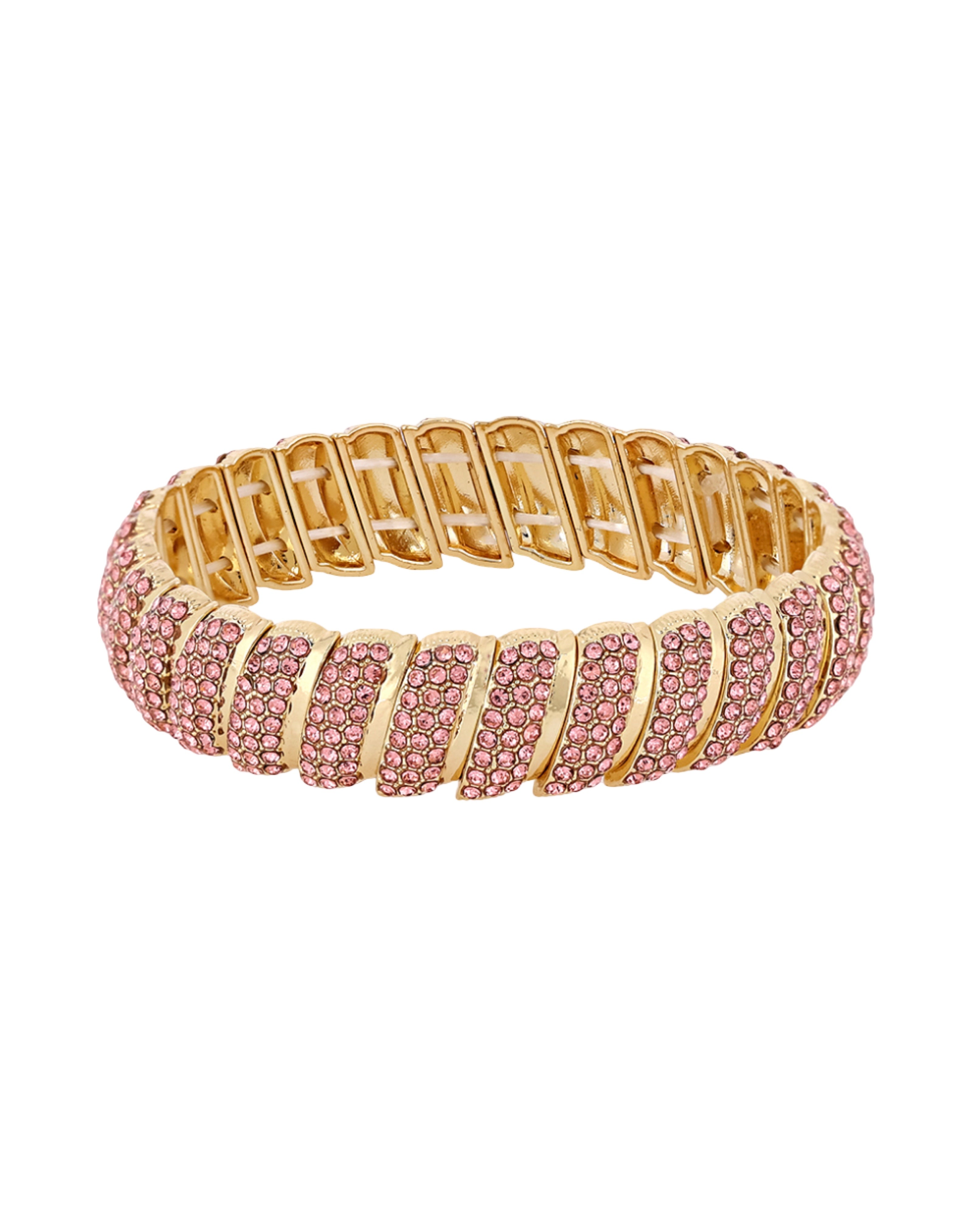 Pink - Gold Twistlets Bracelet