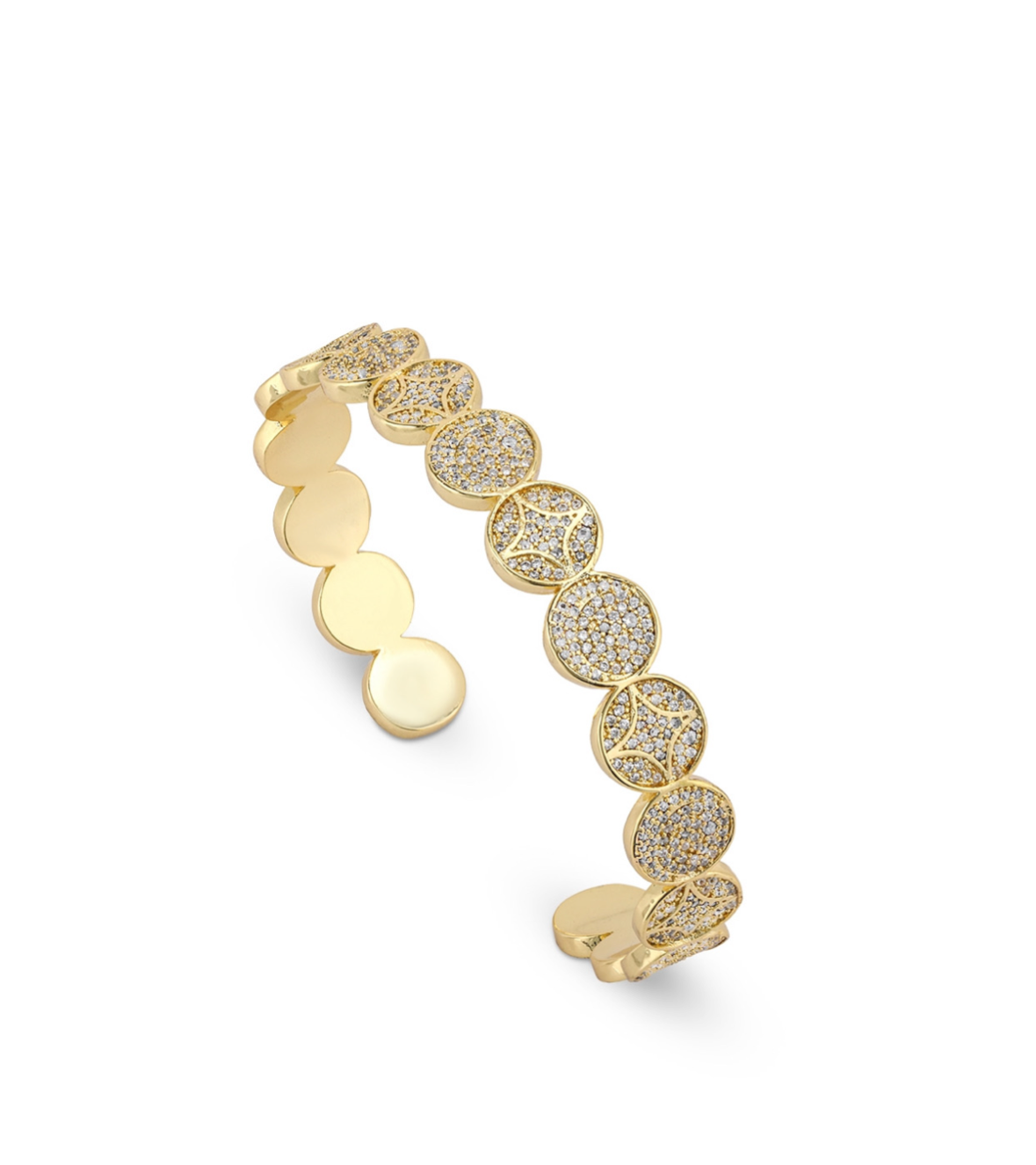 Silver - Gold Stars Bracelet