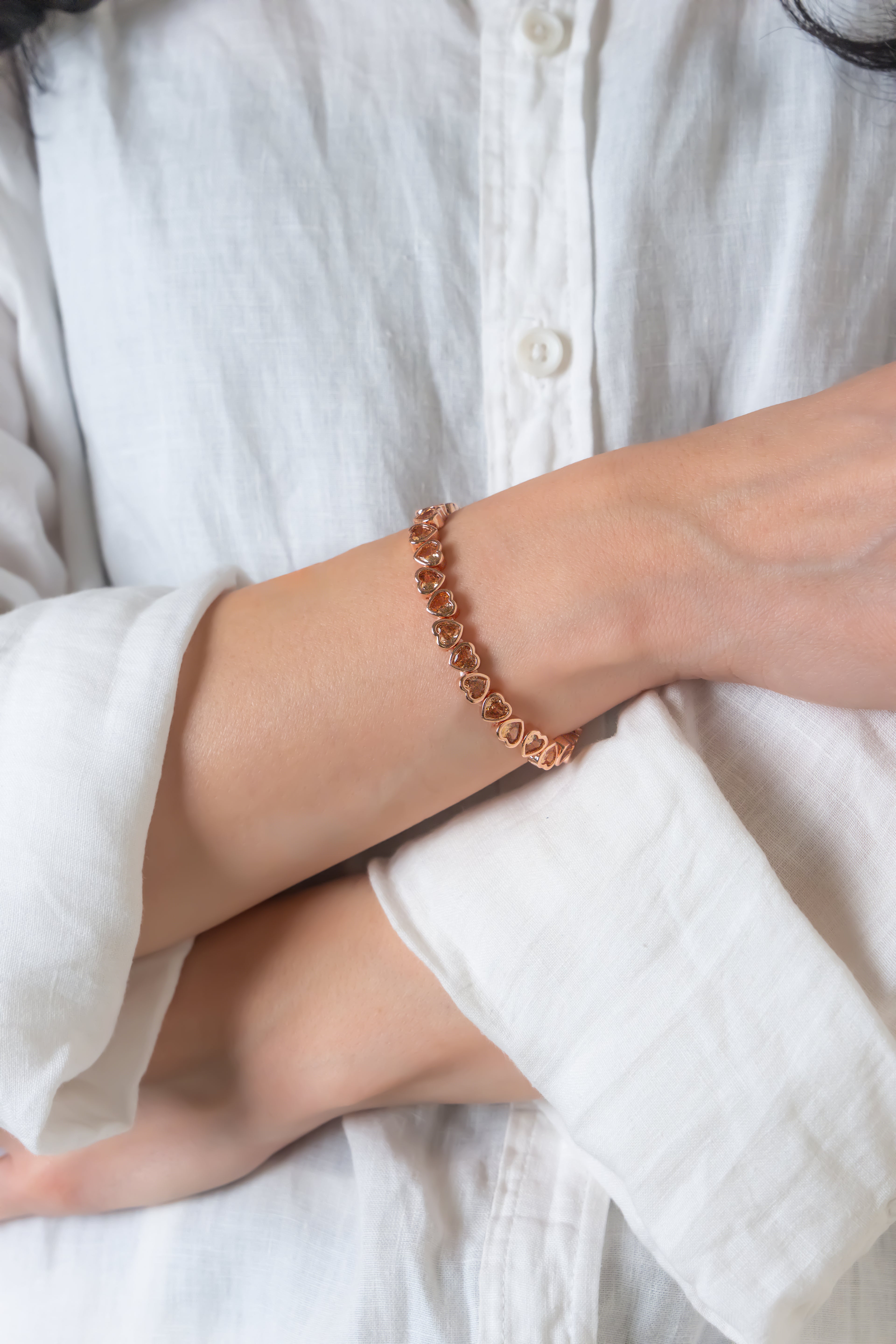 Rose gold Hearts Bracelets