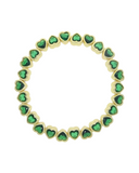Green Hearts Bracelet