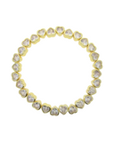 White - Gold Hearts Bracelet