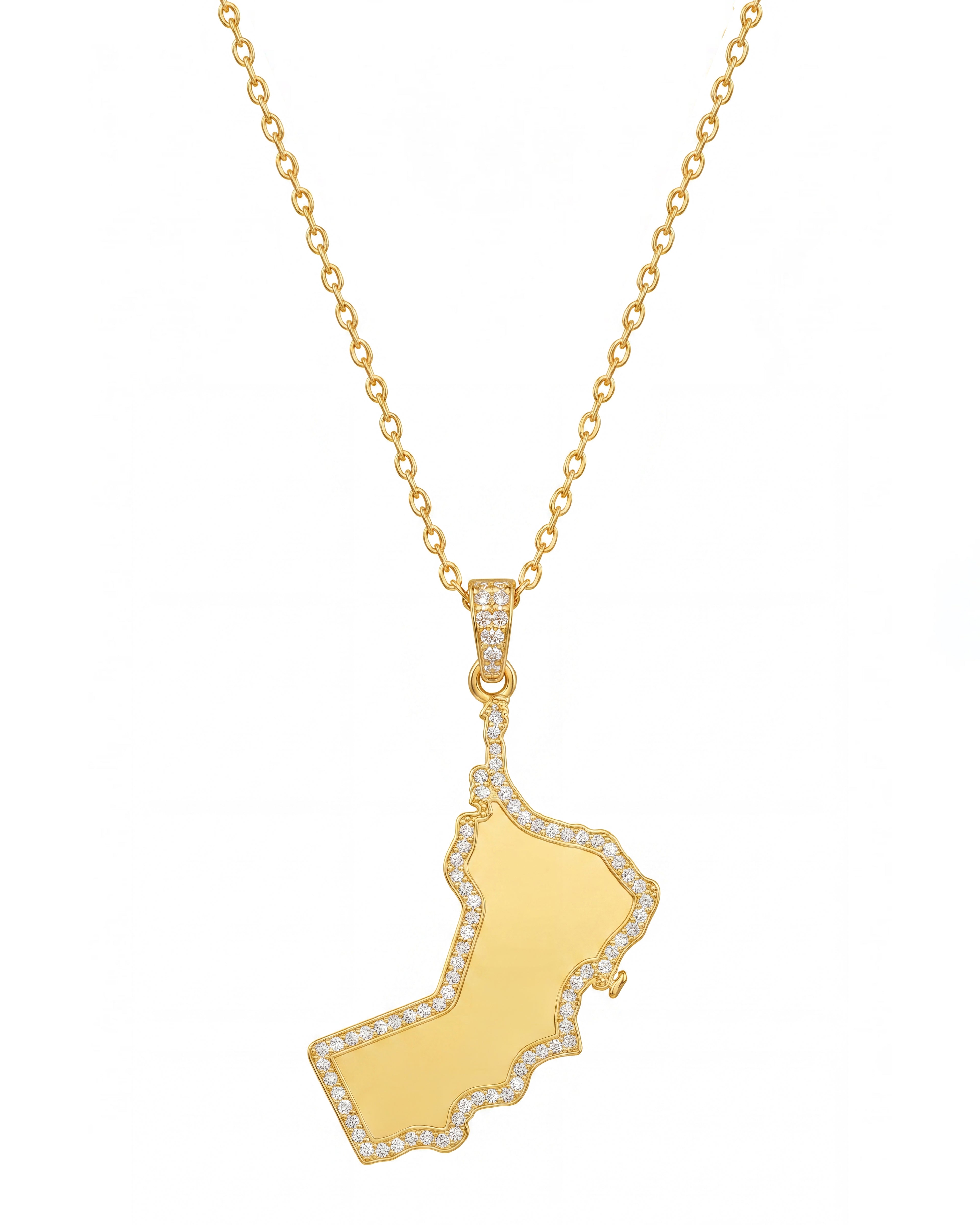 GCC Map Necklace