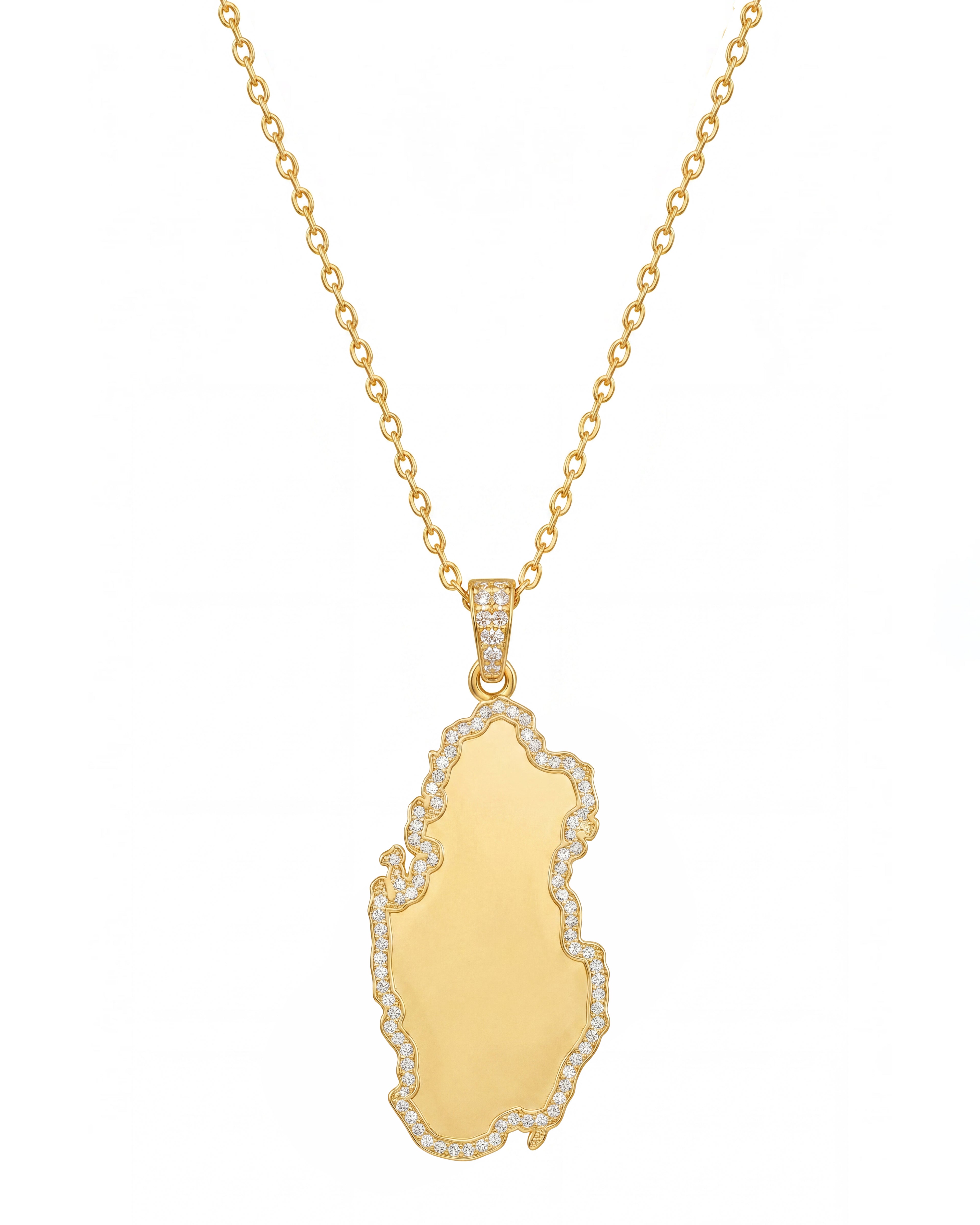 GCC Map Necklace