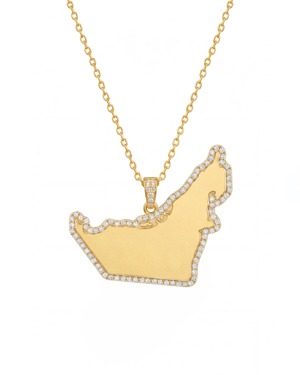 GCC Map Necklace