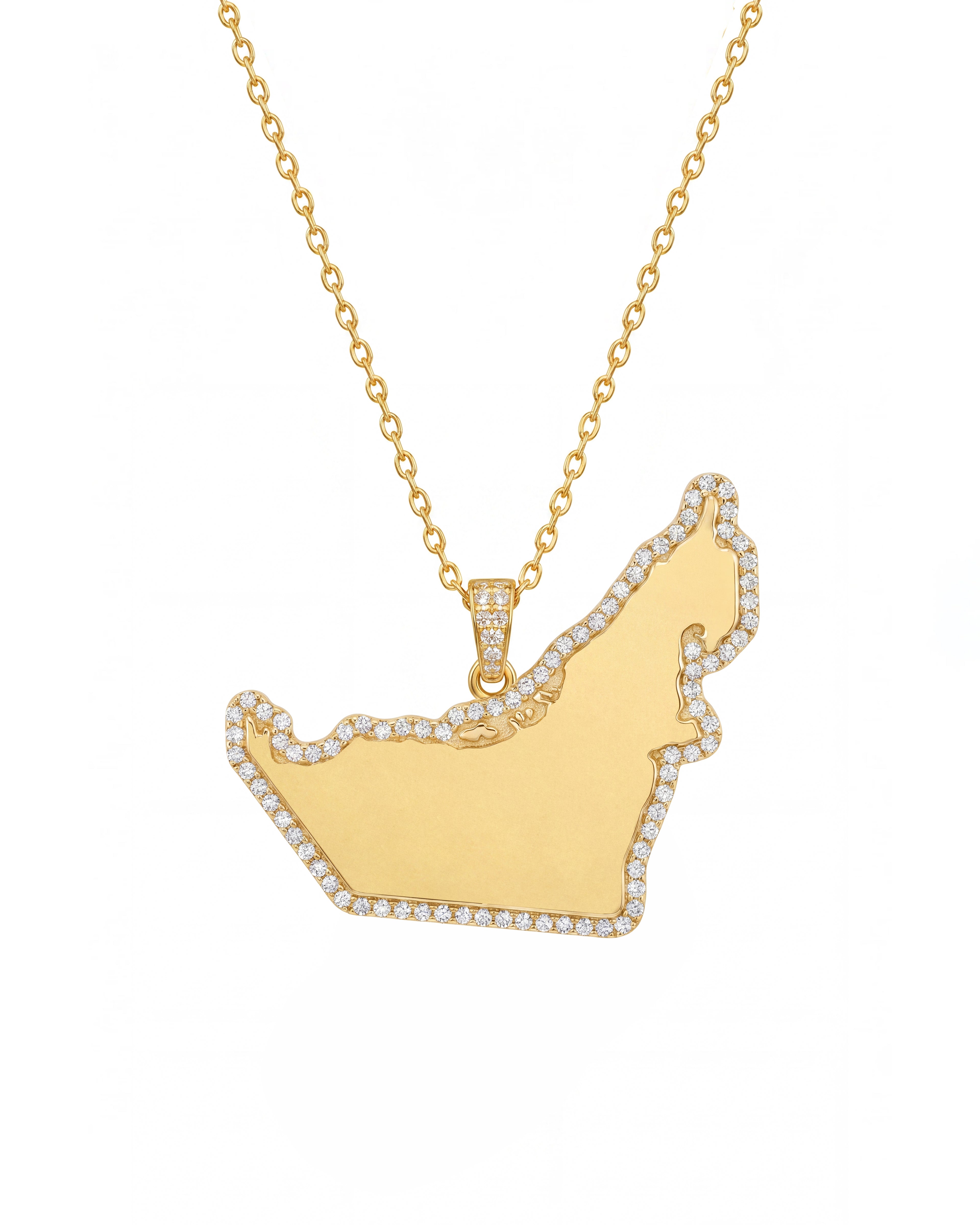 GCC Map Necklace