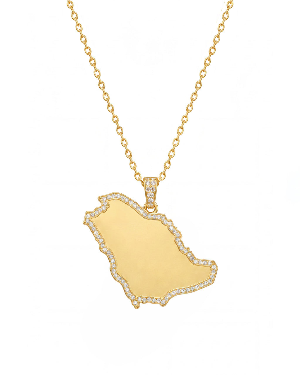 GCC Map Necklace
