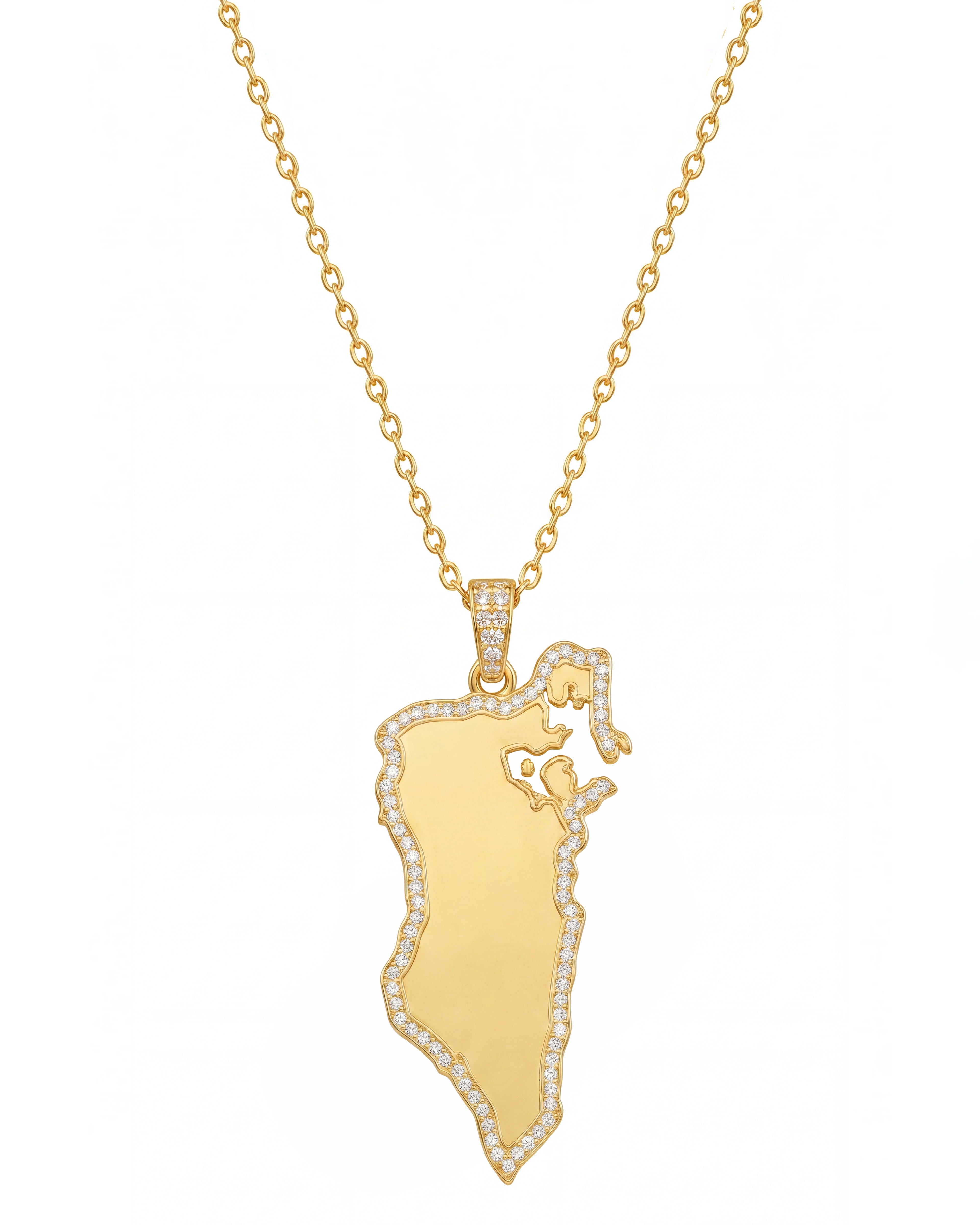 GCC Map Necklace