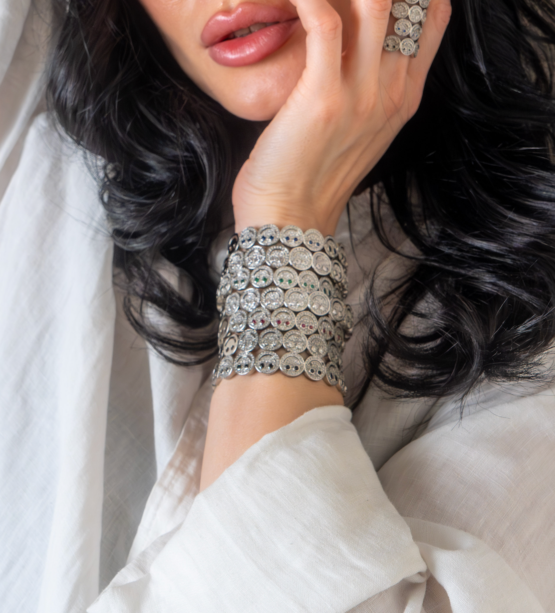 Silver Smiley Bracelets