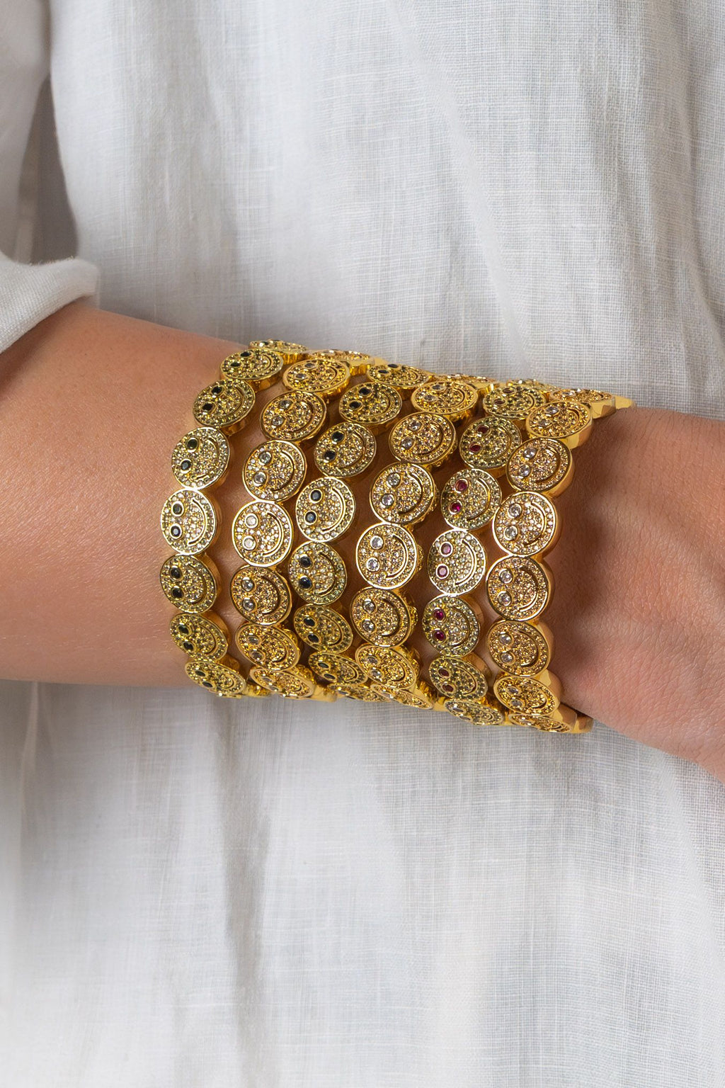 Gold Smiley Bracelet