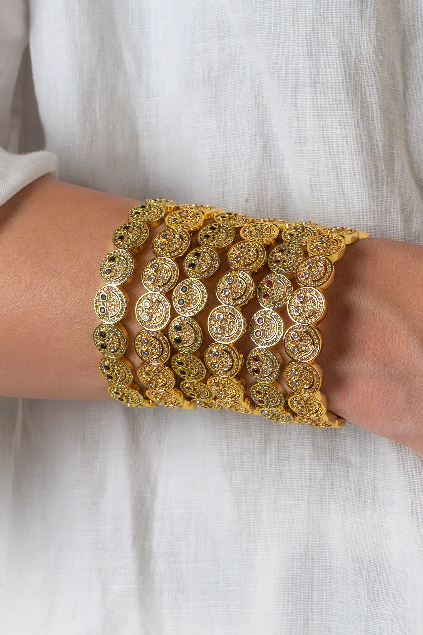 Gold Smiley Bracelet